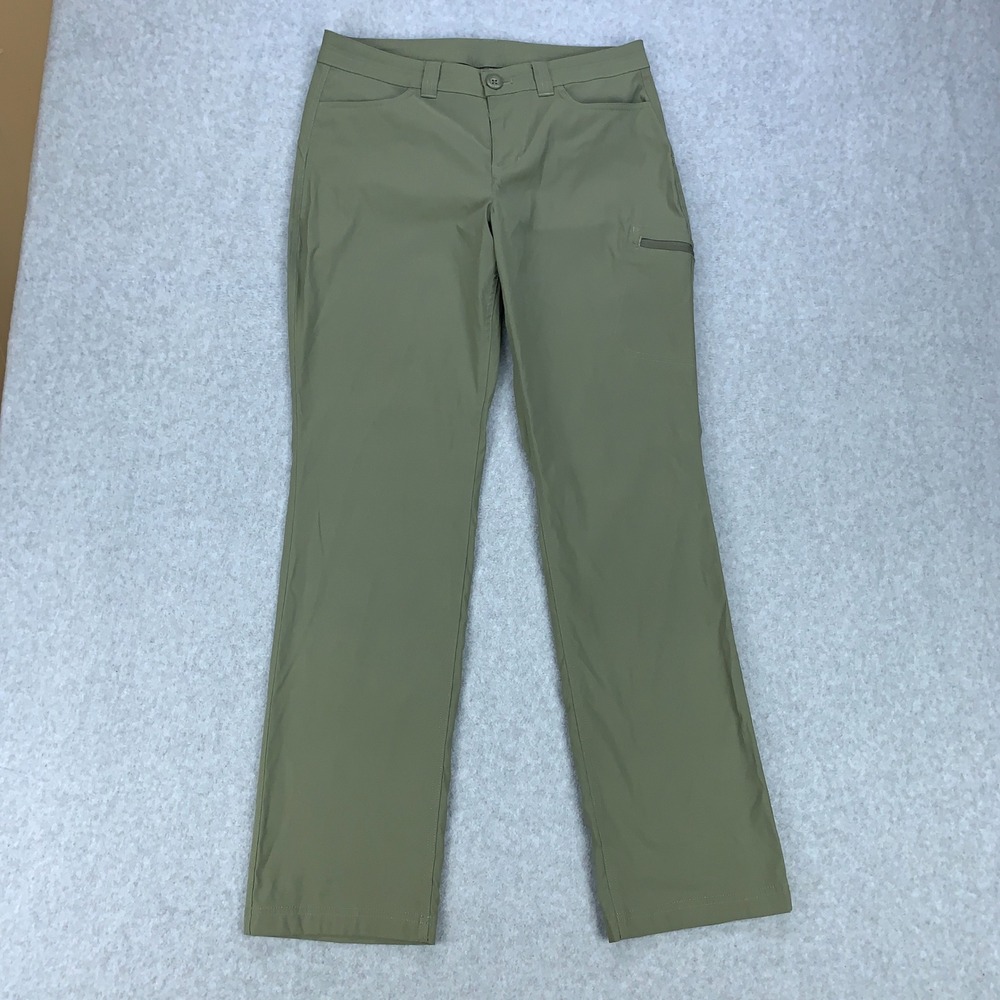 Eddie Bauer Guide Pants Womens 8 Green Hiking Outdoor D1361007